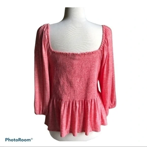 Jessica Simpson shades rose sherrie ruffle top - Picture 4 of 7